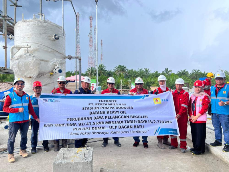 Dukung Pertumbuhan Sektor Energi, PLN Pasok Listrik 5.540 kVA untuk Pertamina Gas di Riau
