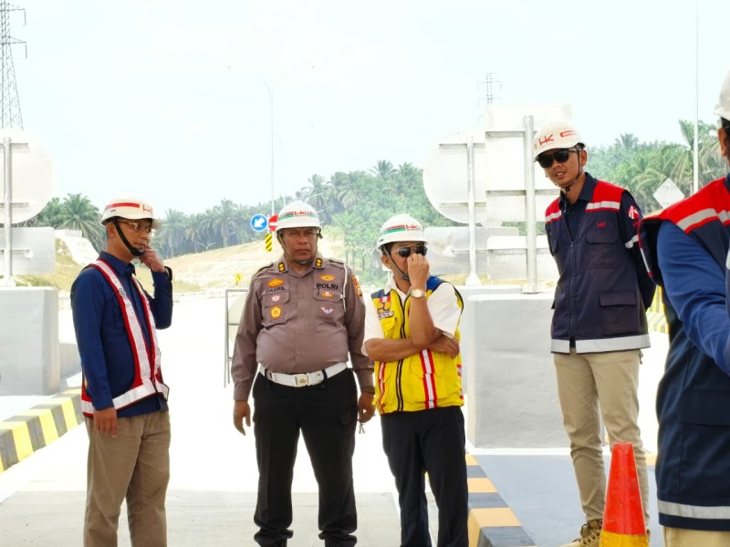 Ditlantas Polda Riau Matangkan Rekayasa Lalu Lintas Sambungan Tol Permai - Tol Lingkar Pekanbaru