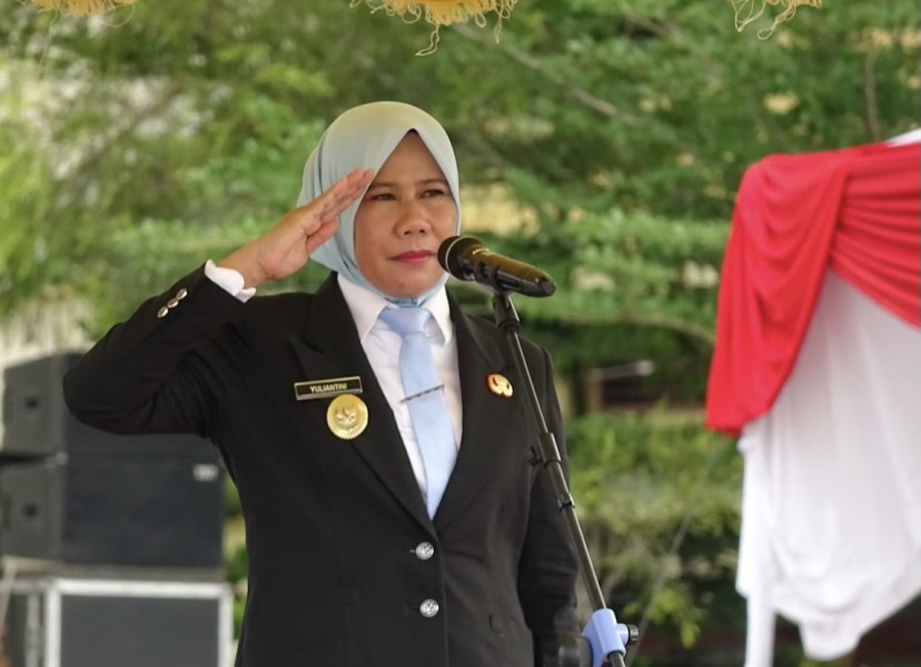 Wabup Yuliantini Irup Peringatan Hari Kesaktian Pancasila di Tembilahan