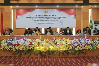 DPRD Siak Laksanakan Rapat Paripurna Pengambilan Sumpah Pimpinan