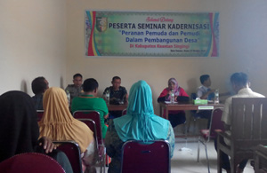 Camat Sentajo Raya Buka Seminar Kadernisasi Pemuda dan Pemudi