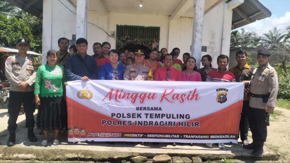 Polsek Tempuling Ajak Seluruh Elemen Masyarakat Sukseskan Pilkada Damai 2024