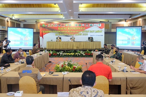 Tindaklanjuti Instruksi Presiden, Polda Riau Gelar Rapat Koordinator Kesiapan Karhutla 2020