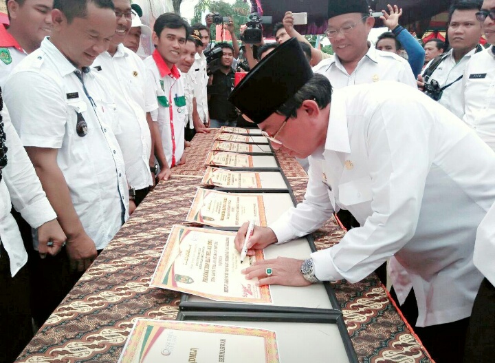 Bupati Inhil Resmikan Pelaksanaan Program DMIJ Tempuling 