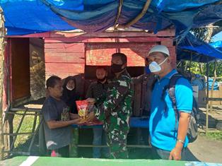 Koramil 01/Rumbai & Laznas Chevron Bantu Warga Kurang Mampu