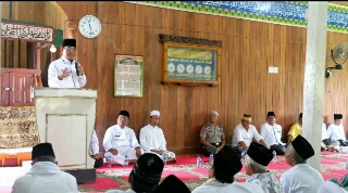 Perayaan Tahun Baru Hijriyah, Bupati Inhil Hadiri Istighotsah di Desa Mugomulyo