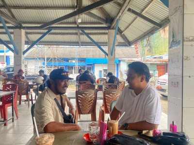 Sambangi Masyarakat di Pelabuhan Pelindo, Ini Pesan dari Polsek Kawasan Tembilahan