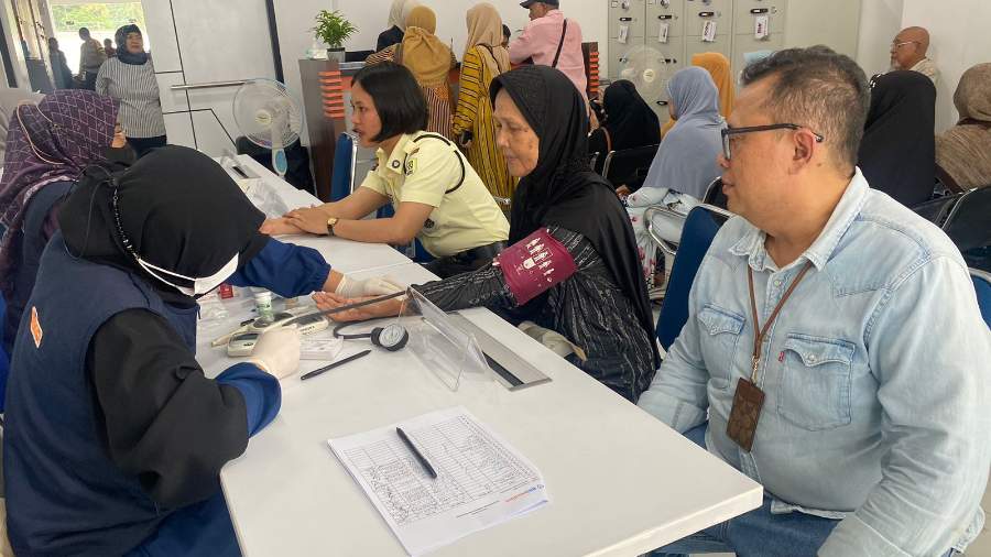 Sempena HUT ke-128, BRI RO Pekanbaru Gelar Pemeriksaan Kesehatan Gratis