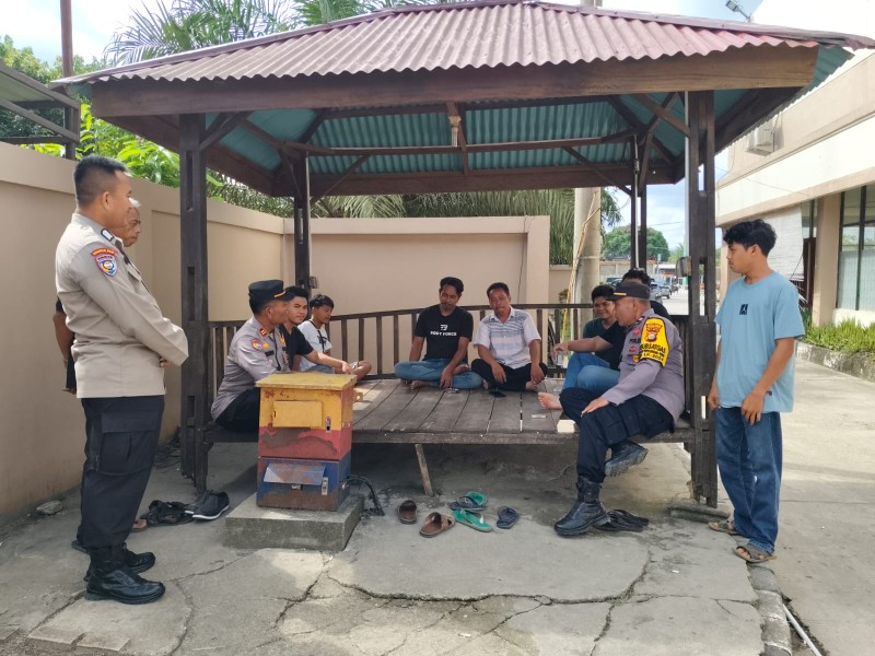 Di kawasan Rumah Sakit, Binmas Polres Rohul Sampaikan Pesan Pilkada Damai 2024