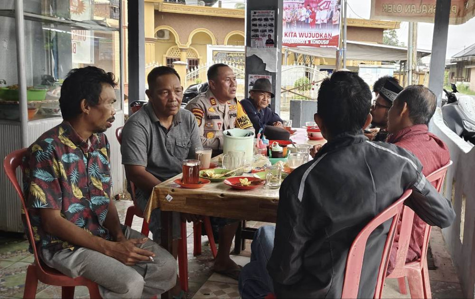 Polsek Tempuling Ajak Masyarakat Ciptakan Suasana Kondusif Jelang Pilkada 2024