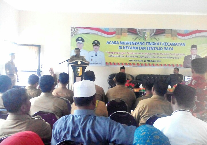 Bupati H. Mursini Buka Musrenbang Tingkat Kecamatan Sentajo Raya