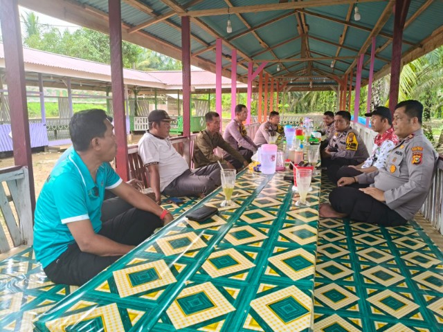 Cooling System, Polsek Rambah Samo Ajak Masyarakat Sukseskan Pilkada 2024