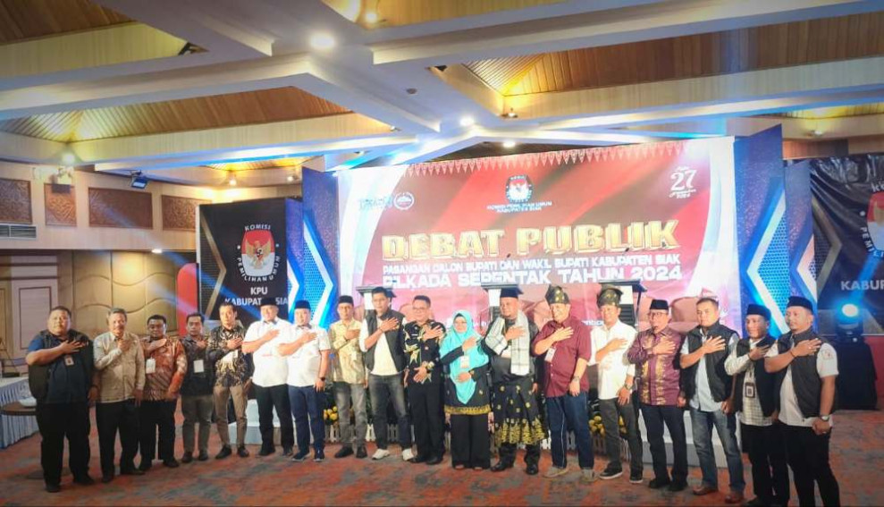 Debat Publik Calon Bupati dan Wakil Bupati Siak Berjalan Aman dan Kondusif, KPU Ucapkan Terimakasih