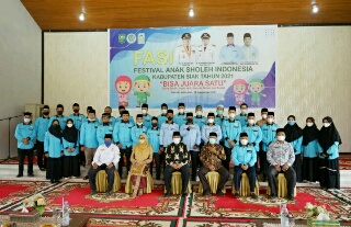 Bupati Alfedri Buka Kegiatan Festival Anak Sholeh Indonesia (FASI) Kabupaten Siak