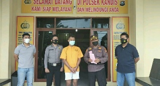 Polsek Kandis Amankan Pelaku Penganiayaan Anak Dibawah Umur