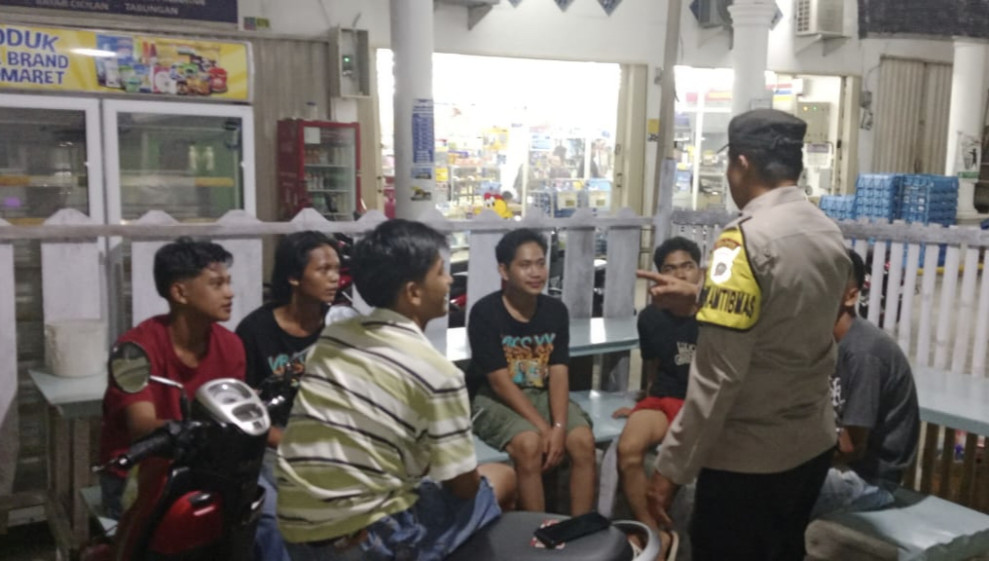 Cooling System Malam Hari Pasca Pilkada, Ini Pesan Polsek Tempuling