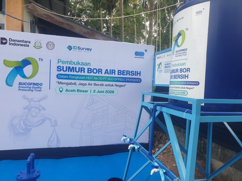 ABPEDNAS dan SUCOFINDO Hadirkan Akses Air Bersih bagi Masyarakat Desa di Aceh Besar