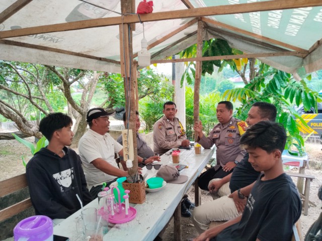 Bhabinkamtibmas Polsek Rambah Hilir Gelar Giat Cooling System Pasca Pilkada 2024