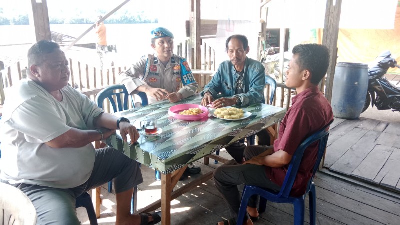 Polsek Teluk Belengkong Ajak Masyarakat Jaga Kondusifitas Pilkada 2024