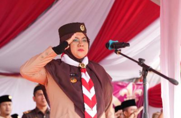 Peringati Hari Pramuka ke-65, Bupati Siak Afni Ajak Generasi Muda Sukseskan Swasembada Pangan
