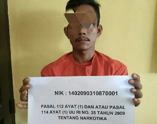 Simpan Sabu, Pria Ini Tertangkap Basah Polres Inhu saat Pura-pura Mancing 