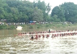 Tuah Koghi Dubalang Ghajo Juara Pacu Jalur Ajang Uji Coba Kecamatan Gunung Toar