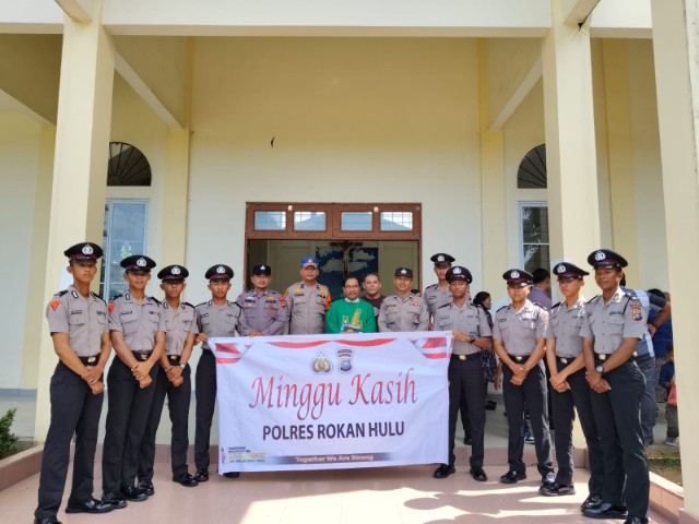 Polres Rohul Gelar Minggu Kasih dan Cooling System Dukung Pilkada Damai dan Program Asta Cita Presiden