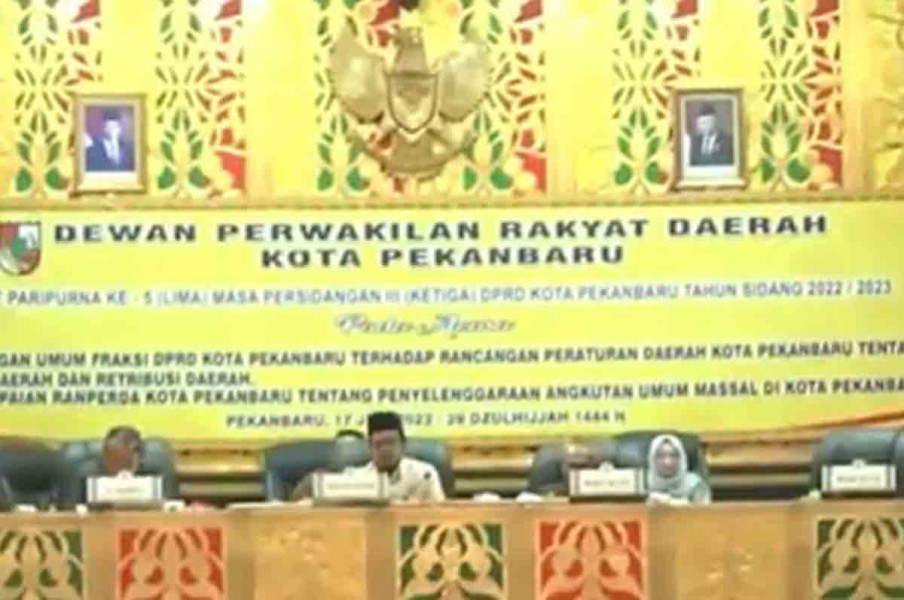 Pandangan Fraksi DPRD Pekanbaru terhadap Ranperda Pajak dan Retribusi Daerah: Optimalisasi dan Perkembangan Ekonomi Masyarakat