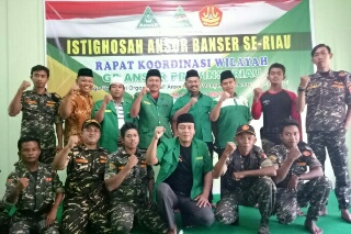Sejukkan Suasana Politik, Ansor Banser Riau Istighosah 