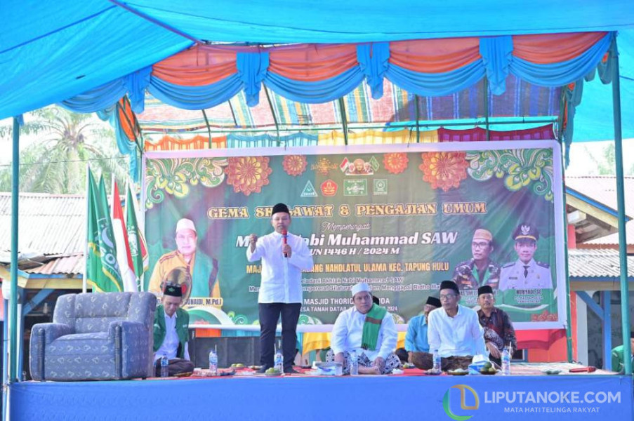 UAS Dukung Santri Jadi Pemimpin, Abdul Wahid Mohon Doa Restu Kader NU Tapung Hulu