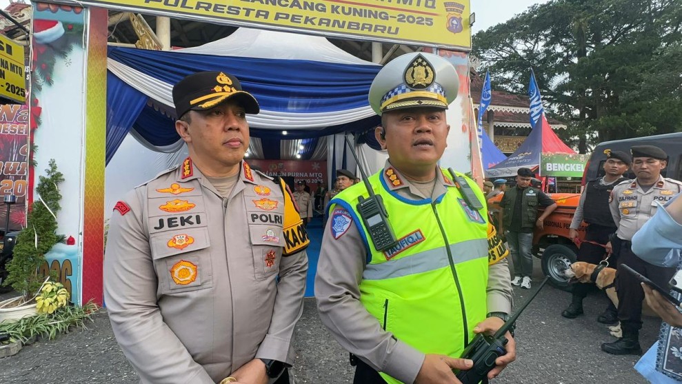 Polda Riau Pastikan Kesiapan Pengamanan Nataru, Arus Lalu Lintas Mulai Meningkat
