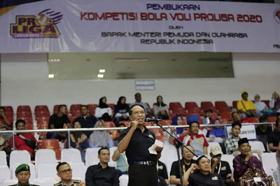 Diikuti 11 Tim, Menpora Resmi Buka Proliga 2020 Pekanbaru