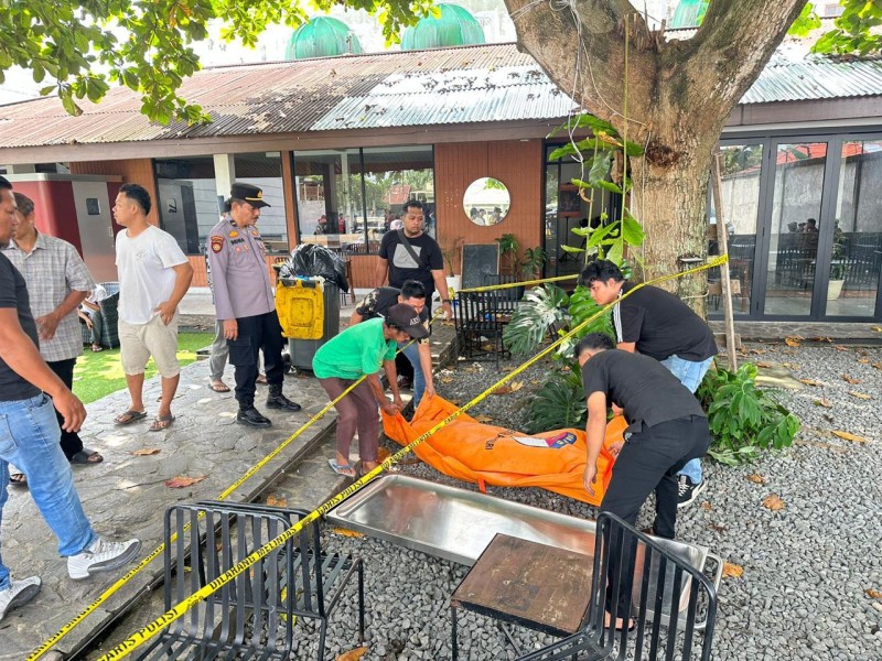 Diduga Bunuh Diri, Pria di Pekanbaru Ditemukan Tewas di Area Cafe
