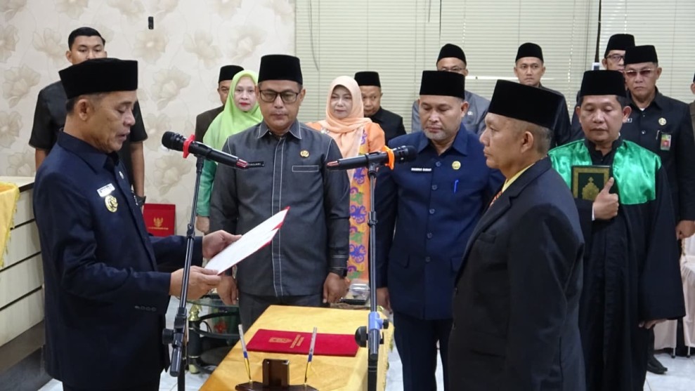 Bupati Inhil Herman Lantik 48 Pejabat, Penataan OPD Baru Dipacu Percepat Layanan Publik