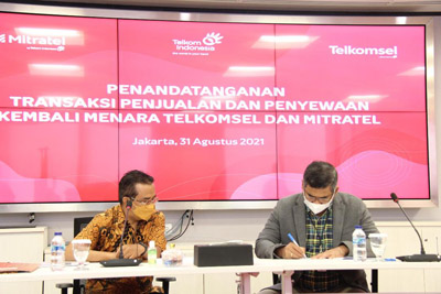 Telkomsel Lakukan Aksi Korporasi dengan Pengalihan Kepemilikan 4.000 unit Menara Telekomunikasi