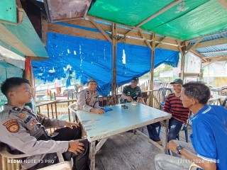 Sambangi Masyarakat, Ini Pesan Polsek Teluk Belengkong Wujudkan Pilkada Damai