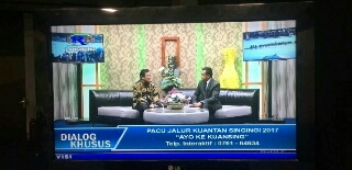 Wabub Kuansing H.Halim Paparkan Visi-Misi Pemkab Kuansing Di TVRI