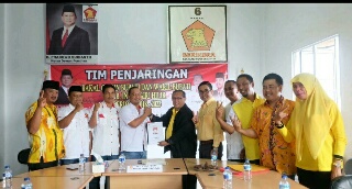HM Wardan Serahkan Berkas Ke Gerindra Inhil