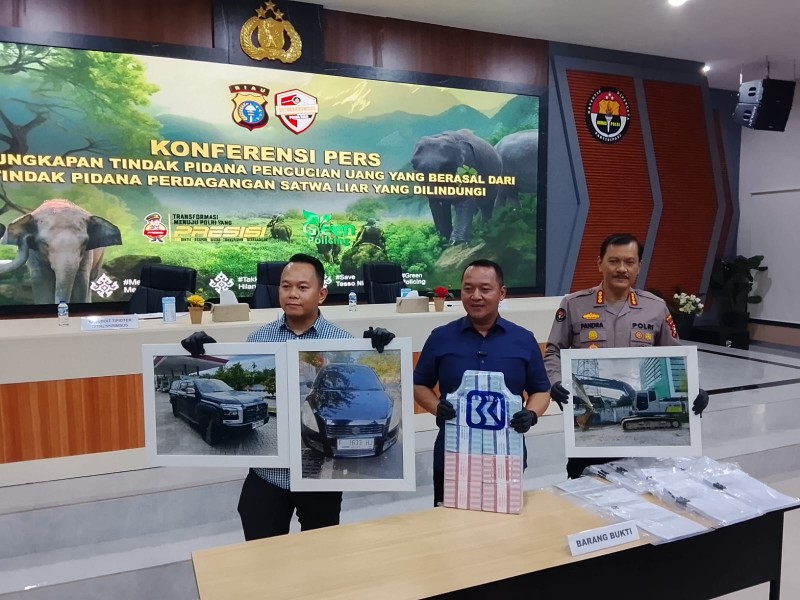 Polda Riau Bongkar TPPU dari Perdagangan Gading Gajah, Aliran Dana Rp1,8 Miliar Terungkap