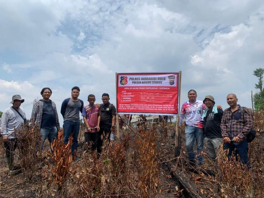 Polres Inhu Kembali Amankan Pelaku Pembakar Lahan