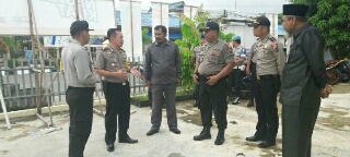 Kapolres Inhil Tinjau Kesiapan Pengamanan KPU