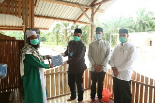 Bupati Siak Monitoring Audit Covid-19 di Kampung Temusai