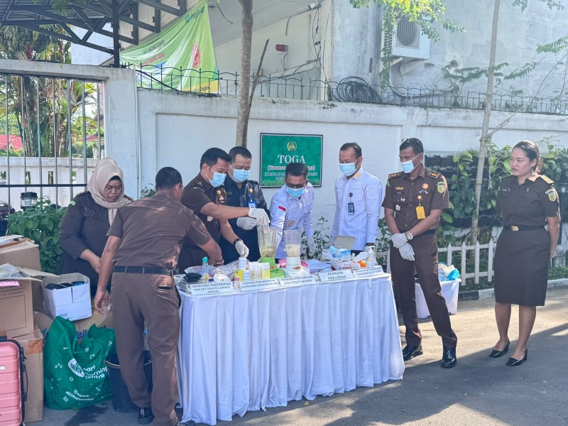 Barang Bukti dari 881 Perkara Dimusnahkan Kejari Pekanbaru, Terbanyak Narkotika