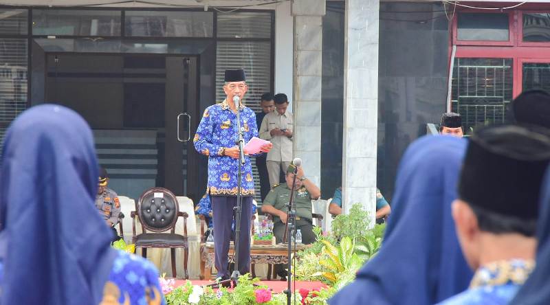 Sempena Upacara Hari Kesadaran Nasional, Bupati Ajak Sukseskan Agenda MTQ dan Hari Jadi Bengkalis