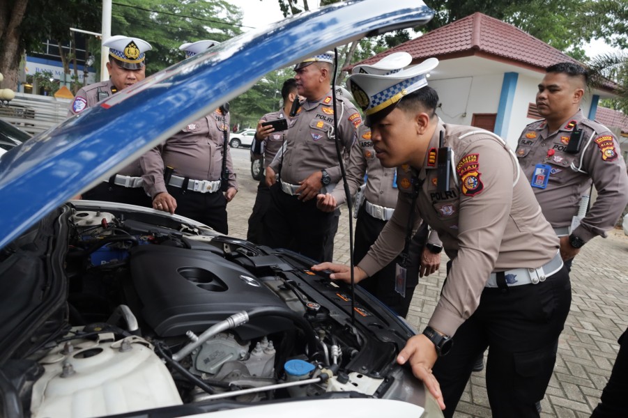 Jelang Operasi Lilin, Satlantas Polresta Cek Kesiapan Kendaraan Patroli