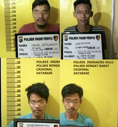 Dua Polsek Jajaran Polres Inhu Kembali Ungkap Kasus Narkoba