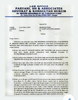 PT Indasia Desak EO Pameran Inhu Ganti Rugi Ratusan Juta