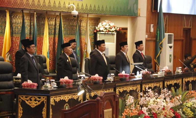 DPRD Riau Gelar Rapat Paripurna Penyerahan LHP BPK RI atas Laporan LKPD Provinsi Riau 2023
