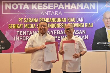 SMSI Riau dan PT SPR Teken MoU untuk Publikasi dan Penguatan Kelembagaan