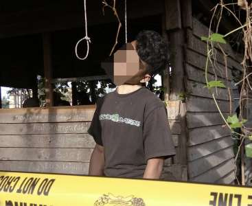 Ditemukan Pemuda Tewas Tergantung di Siak Hulu Riau